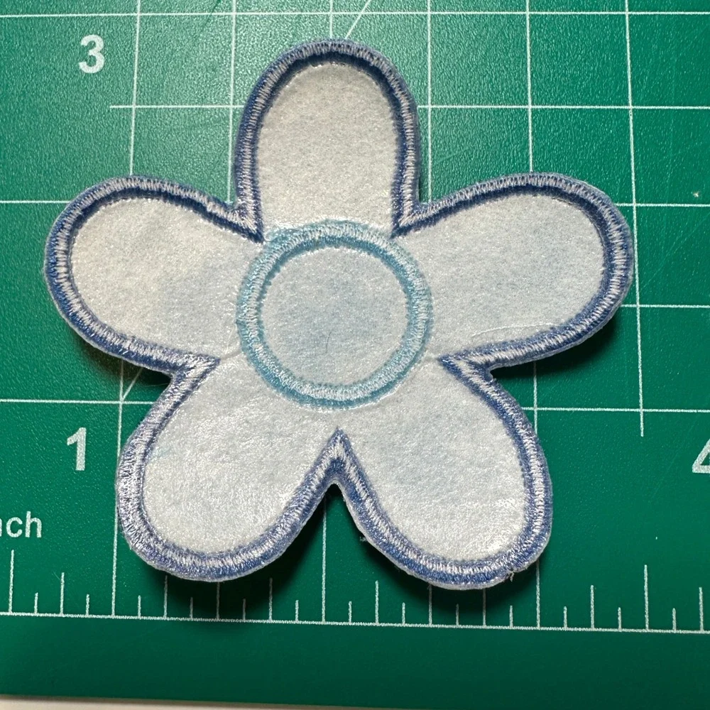 Denim Flower Applique Iron On Patch2.5